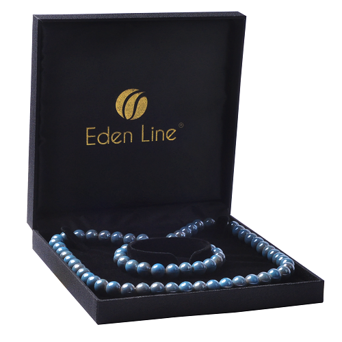 Set bijuterii cu turmalina (albastru) - Tratamente Naturiste Nicu Ghergu S.R.L