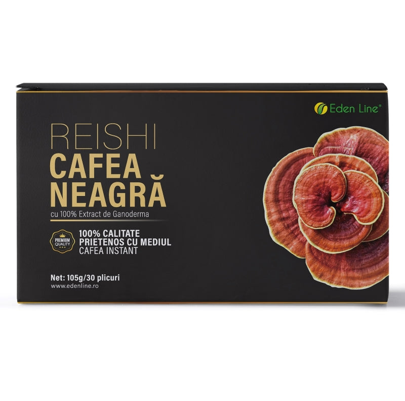 Cafea neagra cu Ganoderma (30 plicuri) - Tratamente Naturiste Nicu Ghergu S.R.L